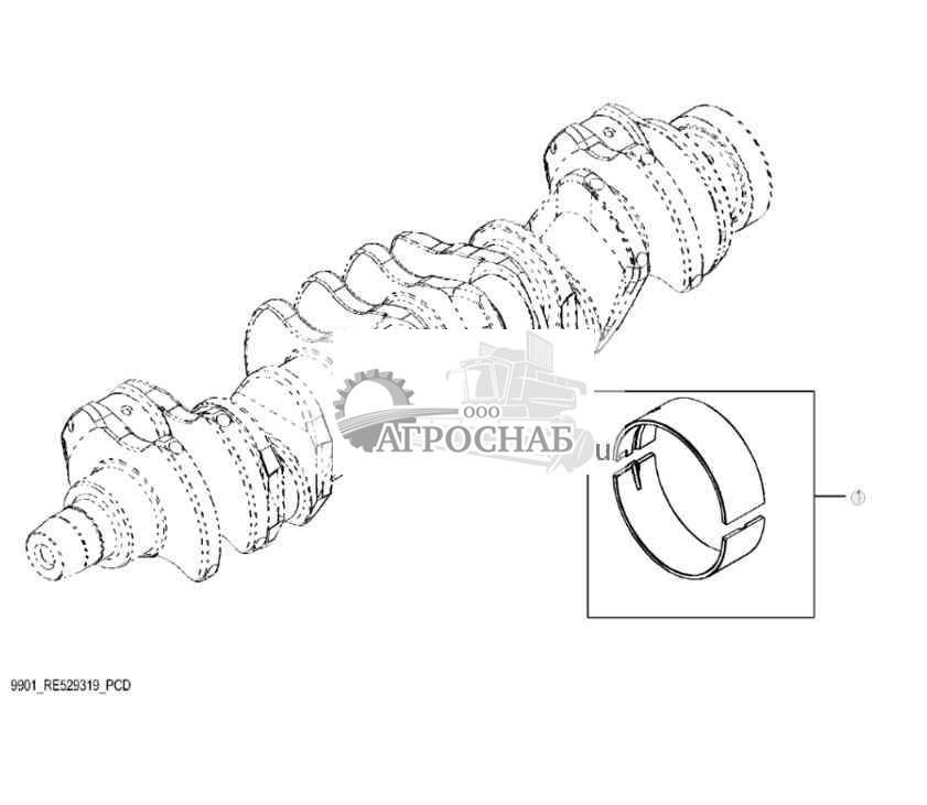 9901 Комплект коренных подшипников 
